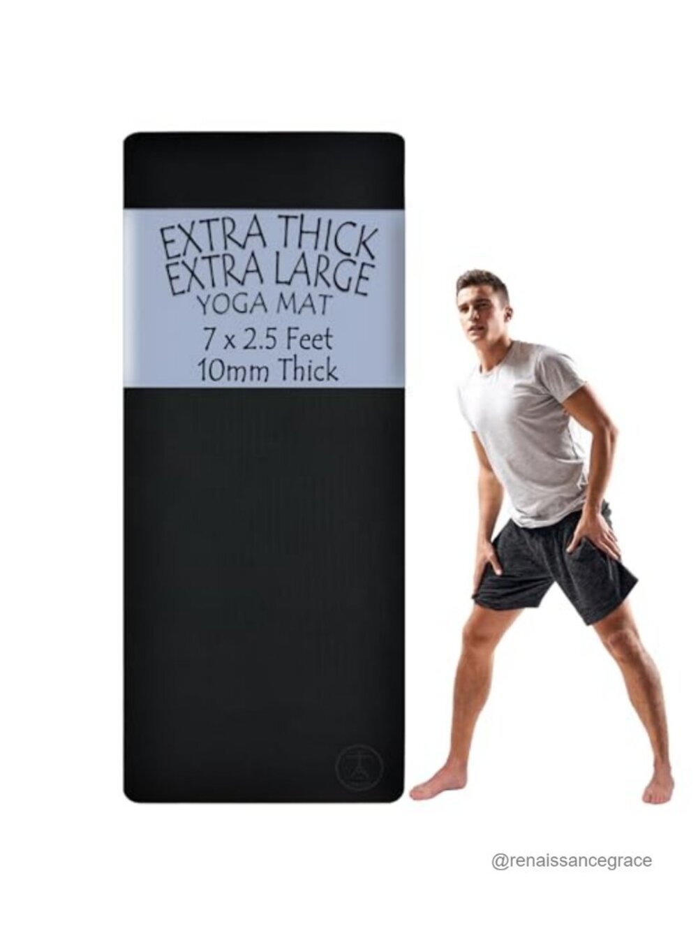 XL Yoga Mat Extra Long Wide Thick Non Slip Exercise Mat